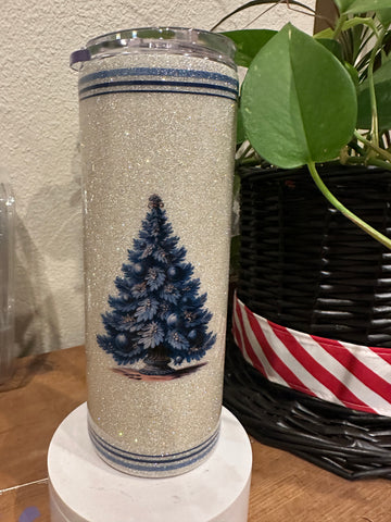 Holiday Blue Tumbler - Its Show Thyme