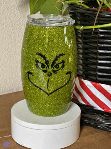 Holiday Green Man tumbler - Its Show Thyme