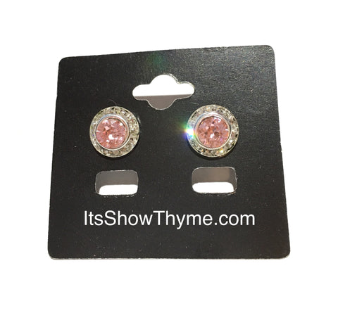 Horse Show Earrings Lt Rose - Its  Show Thyme
