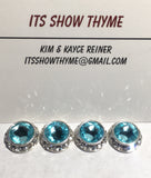 Magnetic Number pins set of 4 LT Turquiose - Its  Show Thyme