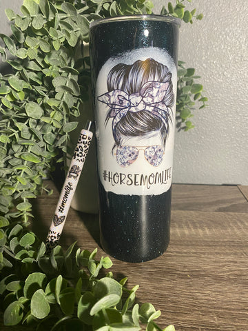 Horse mom life tumbler - Its  Show Thyme