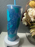 blue cow rhinestone snow globe - Its  Show Thyme