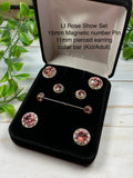 Show Set  matching 13mm Magnets, 11mm Earrings, Collar bar - Its  Show Thyme