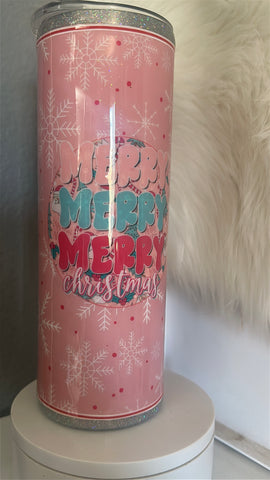 Pastel Merry Christmas Tumbler - Its  Show Thyme
