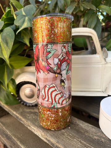 Christmas skull cake tumbler - Its  Show Thyme