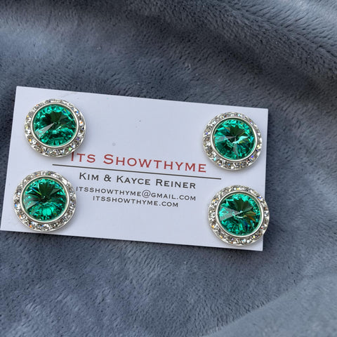 Caribbean Green Magnetic Number Pin saddle seat western horse show - Its  Show Thyme