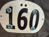 lt. turquoise  Magnetic Number Pin - Its  Show Thyme