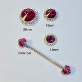 Magnetic Number pins set of 4 Fuchsia - Its  Show Thyme