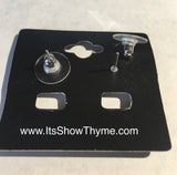 Horse Show Earrings Lt Sapphire - Its  Show Thyme