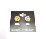 Earrings Crystal Copper - Its  Show Thyme