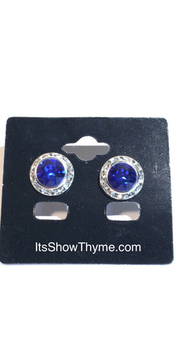 Horse Show Earrings Majestic Blue - Its  Show Thyme