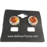 Earrings Tangerine - Its  Show Thyme