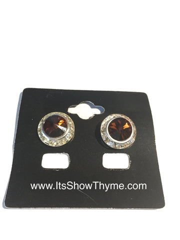 Earrings Smoked Topaz - Its  Show Thyme