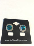 Earrings Blue Zircon - Its  Show Thyme