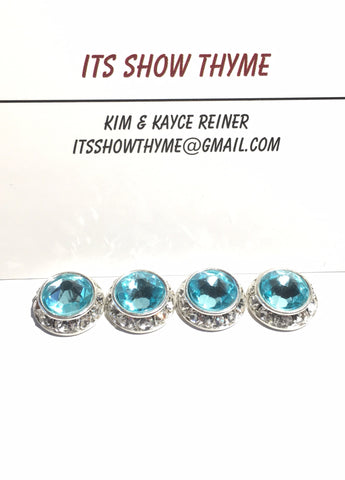 Magnetic Number pins set of 4 LT Turquiose - Its  Show Thyme