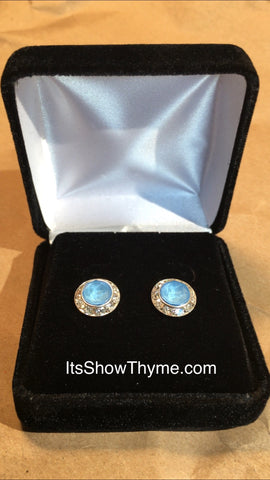 Horse Show Earrings Summer Blue - Its  Show Thyme